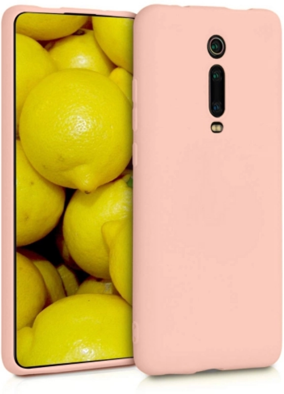 Xiaomi Redmi K20 Kılıf İnce Soft Mat Renkli Esnek Silikon Kapak - Rose Gold