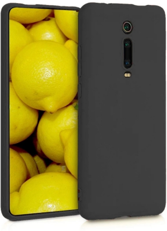 Xiaomi Redmi K20 Kılıf İnce Soft Mat Renkli Esnek Silikon Kapak - Siyah