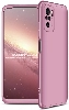 Xiaomi Redmi Note 10 Kılıf 3 Parçalı 360 Tam Korumalı Rubber AYS Kapak - Rose Gold