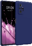 Xiaomi Redmi Note 10 Pro Kılıf İnce Soft Mat Renkli Esnek Silikon Kapak - Lacivert