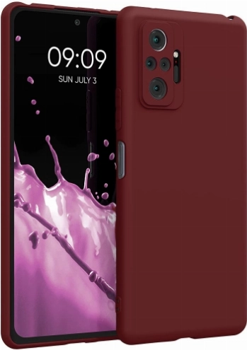 Xiaomi Redmi Note 10 Pro Kılıf İnce Soft Mat Renkli Esnek Silikon Kapak - Mürdüm