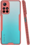 Xiaomi Redmi Note 11 5G Kılıf Renkli Silikon Kamera Lens Korumalı Şeffaf Parfe Kapak - Pembe