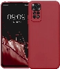 Xiaomi Redmi Note 11 Kılıf İnce Soft Mat Renkli Esnek Silikon Kapak - Kırmızı