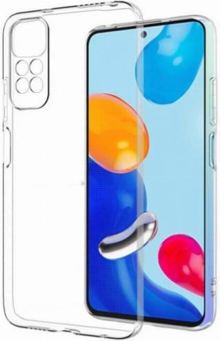 Xiaomi Redmi Note 11 Kılıf Kamera Korumalı Esnek Silikon Kapak - Şeffaf