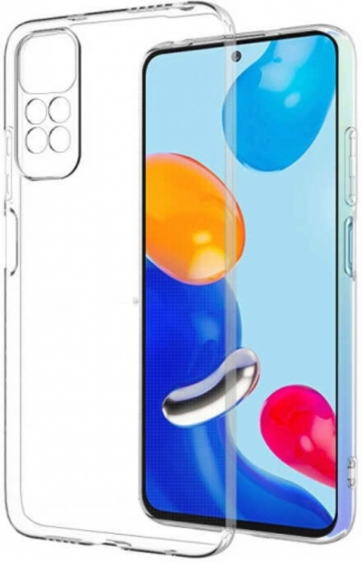 Xiaomi Redmi Note 11 Kılıf Kamera Korumalı Esnek Silikon Kapak - Şeffaf