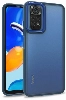 Xiaomi Redmi Note 11 Pro Kılıf Electro Silikon Renkli Flora Kapak - Mavi