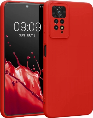 Xiaomi Redmi Note 11 Pro Kılıf İnce Soft Mat Renkli Esnek Silikon Kapak - Kırmızı