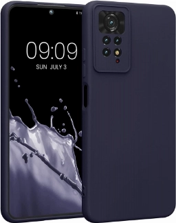 Xiaomi Redmi Note 11 Pro Kılıf İnce Soft Mat Renkli Esnek Silikon Kapak - Lacivert