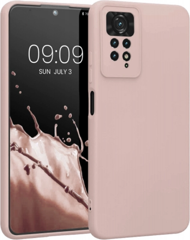 Xiaomi Redmi Note 11 Pro Kılıf İnce Soft Mat Renkli Esnek Silikon Kapak - Rose Gold