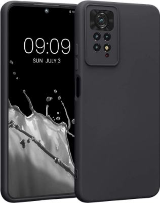 Xiaomi Redmi Note 11 Pro Kılıf İnce Soft Mat Renkli Esnek Silikon Kapak - Siyah