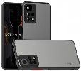 Xiaomi Redmi Note 11 Pro Kılıf Kamera Korumalı Arkası Şeffaf Mat Silikon Kapak - Siyah