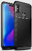 Xiaomi Redmi Note 6 Pro Kılıf Silikon Parmak İzi Bırakmayan Karbon Soft Negro Kapak - Siyah