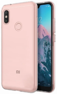 Xiaomi Redmi Note 6 Pro Kılıf Kamera Korumalı Esnek Silikon Kapak - Şeffaf