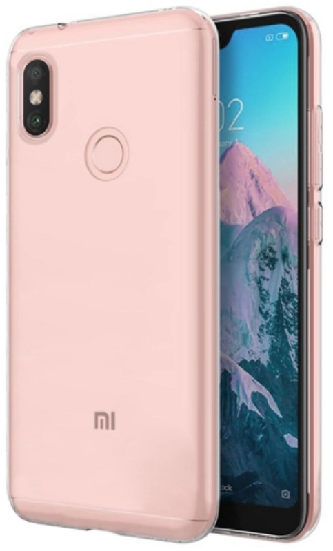 Xiaomi Redmi Note 6 Pro Kılıf Kamera Korumalı Esnek Silikon Kapak - Şeffaf