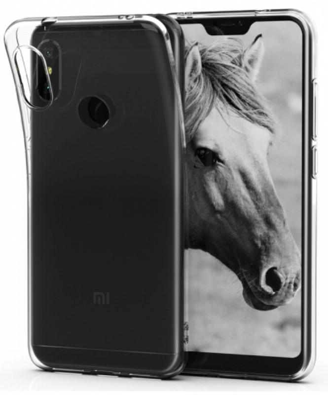 Xiaomi Redmi Note 6 Pro Kılıf Ultra İnce Kaliteli Esnek Silikon 0.2mm - Şeffaf