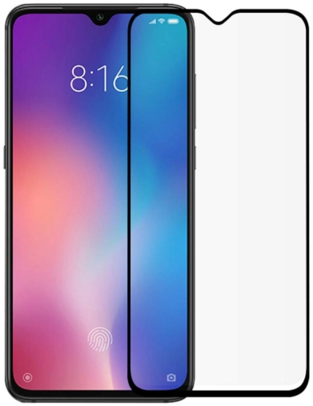 Xiaomi Redmi Note 7 5D Tam Kapatan Kenarları Kırılmaya Dayanıklı Cam Ekran Koruyucu - Siyah