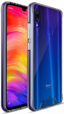 Xiaomi Redmi Note 7 Kılıf Clear Guard Serisi Gard Kapak - Şeffaf