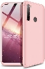 Xiaomi Redmi Note 8 Kılıf 3 Parçalı 360 Tam Korumalı Rubber AYS Kapak  - Rose Gold