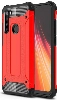 Xiaomi Redmi Note 8 Kılıf Zırhlı Tank Crash Silikon Kapak - Kırmızı