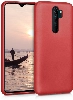 Xiaomi Redmi Note 8 Pro Kılıf İnce Soft Mat Renkli Esnek Silikon Kapak - Kırmızı