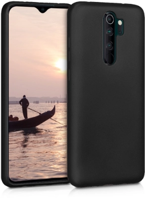 Xiaomi Redmi Note 8 Pro Kılıf İnce Soft Mat Renkli Esnek Silikon Kapak - Siyah