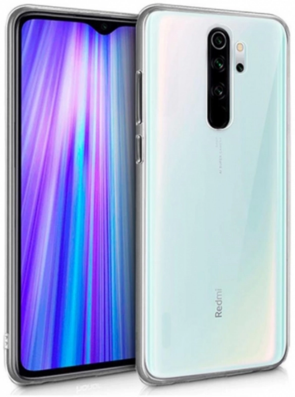 Xiaomi Redmi Note 8 Pro Kılıf Kamera Korumalı Esnek Silikon Kapak - Şeffaf