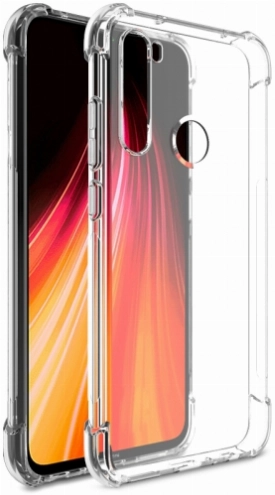 Xiaomi Redmi Note 8T Kılıf Silikon Köşe Korumalı Airbag Darbe Emici Kapak - Şeffaf