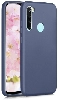 Xiaomi Redmi Note 8T Kılıf İnce Soft Mat Renkli Esnek Silikon Kapak - Lacivert