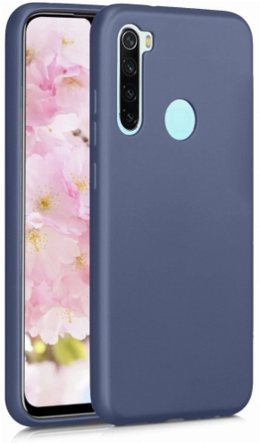 Xiaomi Redmi Note 8T Kılıf İnce Soft Mat Renkli Esnek Silikon Kapak - Lacivert