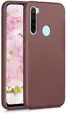 Xiaomi Redmi Note 8T Kılıf İnce Soft Mat Renkli Esnek Silikon Kapak - Mürdüm