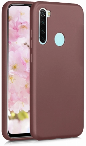 Xiaomi Redmi Note 8T Kılıf İnce Soft Mat Renkli Esnek Silikon Kapak - Mürdüm