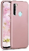 Xiaomi Redmi Note 8T Kılıf İnce Soft Mat Renkli Esnek Silikon Kapak - Rose Gold