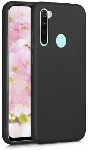 Xiaomi Redmi Note 8T Kılıf İnce Soft Mat Renkli Esnek Silikon Kapak - Siyah