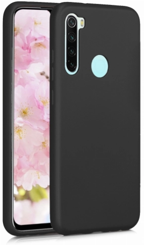 Xiaomi Redmi Note 8T Kılıf İnce Soft Mat Renkli Esnek Silikon Kapak - Siyah