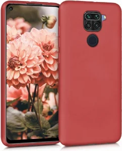 Xiaomi Redmi Note 9 Kılıf İnce Mat Esnek Silikon - Kırmızı