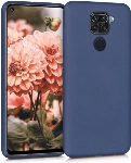 Xiaomi Redmi Note 9 Kılıf İnce Soft Mat Renkli Esnek Silikon Kapak - Lacivert