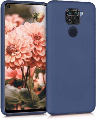 Xiaomi Redmi Note 9 Kılıf İnce Soft Mat Renkli Esnek Silikon Kapak - Lacivert