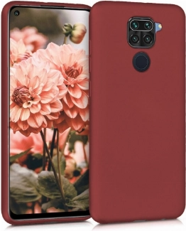 Xiaomi Redmi Note 9 Kılıf İnce Soft Mat Renkli Esnek Silikon Kapak - Mürdüm