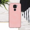 Xiaomi Redmi Note 9 Kılıf İnce Soft Mat Renkli Esnek Silikon Kapak - Rose Gold