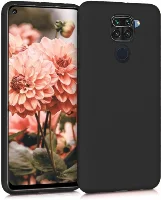 Xiaomi Redmi Note 9 Kılıf İnce Mat Esnek Silikon - Siyah