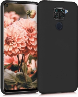 Xiaomi Redmi Note 9 Kılıf İnce Soft Mat Renkli Esnek Silikon Kapak - Siyah