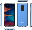 Xiaomi Redmi Note 9 Kılıf Korumalı Kenarları Silikon Arkası Sert Coss Kapak  - Şeffaf