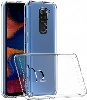 Xiaomi Redmi Note 9 Kılıf Korumalı Kenarları Silikon Arkası Sert Coss Kapak  - Şeffaf