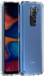 Xiaomi Redmi Note 9 Kılıf Korumalı Kenarları Silikon Arkası Sert Coss Kapak  - Şeffaf