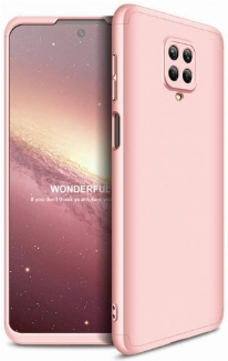 Xiaomi Redmi Note 9 Pro Kılıf 3 Parçalı 360 Tam Korumalı Rubber AYS Kapak - Rose Gold