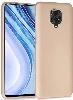 Xiaomi Redmi Note 9 Pro Kılıf İnce Soft Mat Renkli Esnek Silikon Kapak - Gold