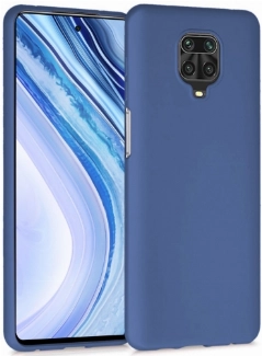 Xiaomi Redmi Note 9 Pro Kılıf İnce Soft Mat Renkli Esnek Silikon Kapak - Lacivert