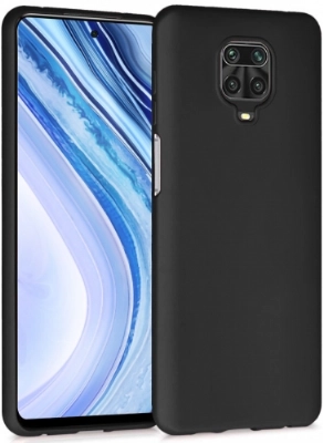 Xiaomi Redmi Note 9 Pro Kılıf İnce Soft Mat Renkli Esnek Silikon Kapak - Siyah