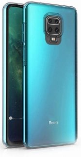 Xiaomi Redmi Note 9s Kılıf Kamera Korumalı Esnek Silikon Kapak - Şeffaf