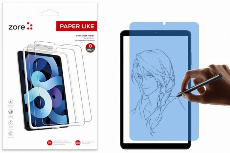 Xiaomi Redmi Pad SE 8.7 Ekran Koruyucu Parmak İzi Bırakmayan Kağıt Hissi Paper-Like Serisi